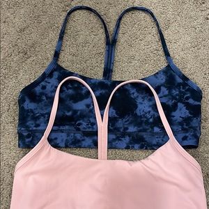 Bundle of two Y back yoga sports bras size small